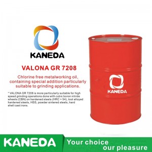 KANEDA VALONA GR 7208 Aceite de metalurgia sin cloro, que contiene una adición especial particularmente adecuado para aplicaciones de molienda.