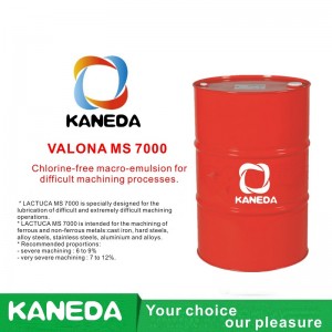 KANEDA LACTUCA MS 7000 Macroemulsión sin cloro para procesos de mecanizado difíciles.