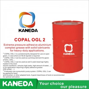 KANEDA COPAL OGL 2 Grasa compleja de aluminio adhesivo de extrema presión con lubricantes sólidos para aplicaciones de servicio pesado.